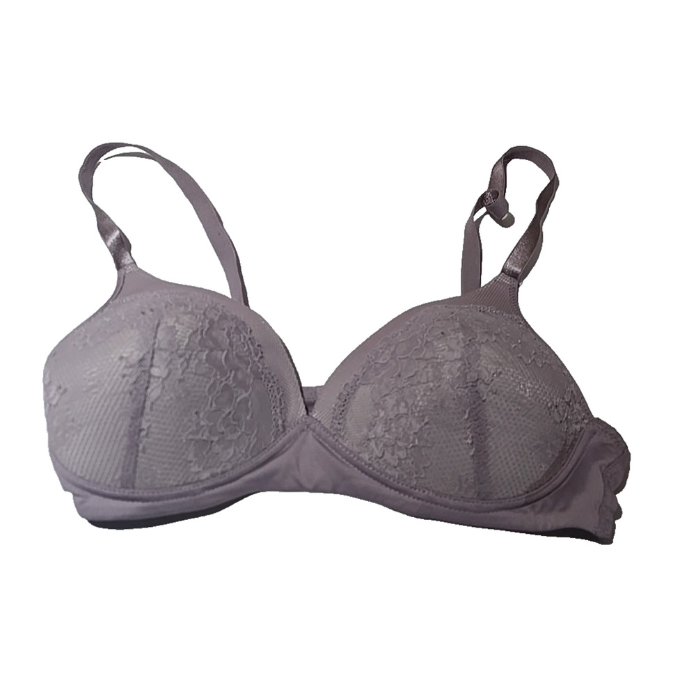 Maidenform Self Expressions Purple Convertible‎ Wire Free Push Up Bra Size 34C
